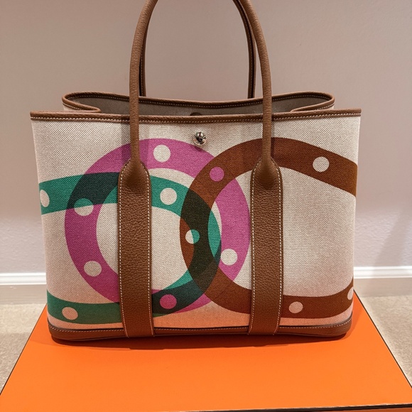 2025 New Garden Party 36 -  H canvas with "H au Pas" motif and Negonda calfskin - Picture 3 of 7